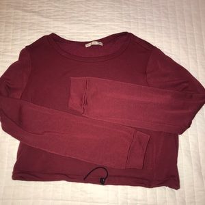 Maroon Workout Top